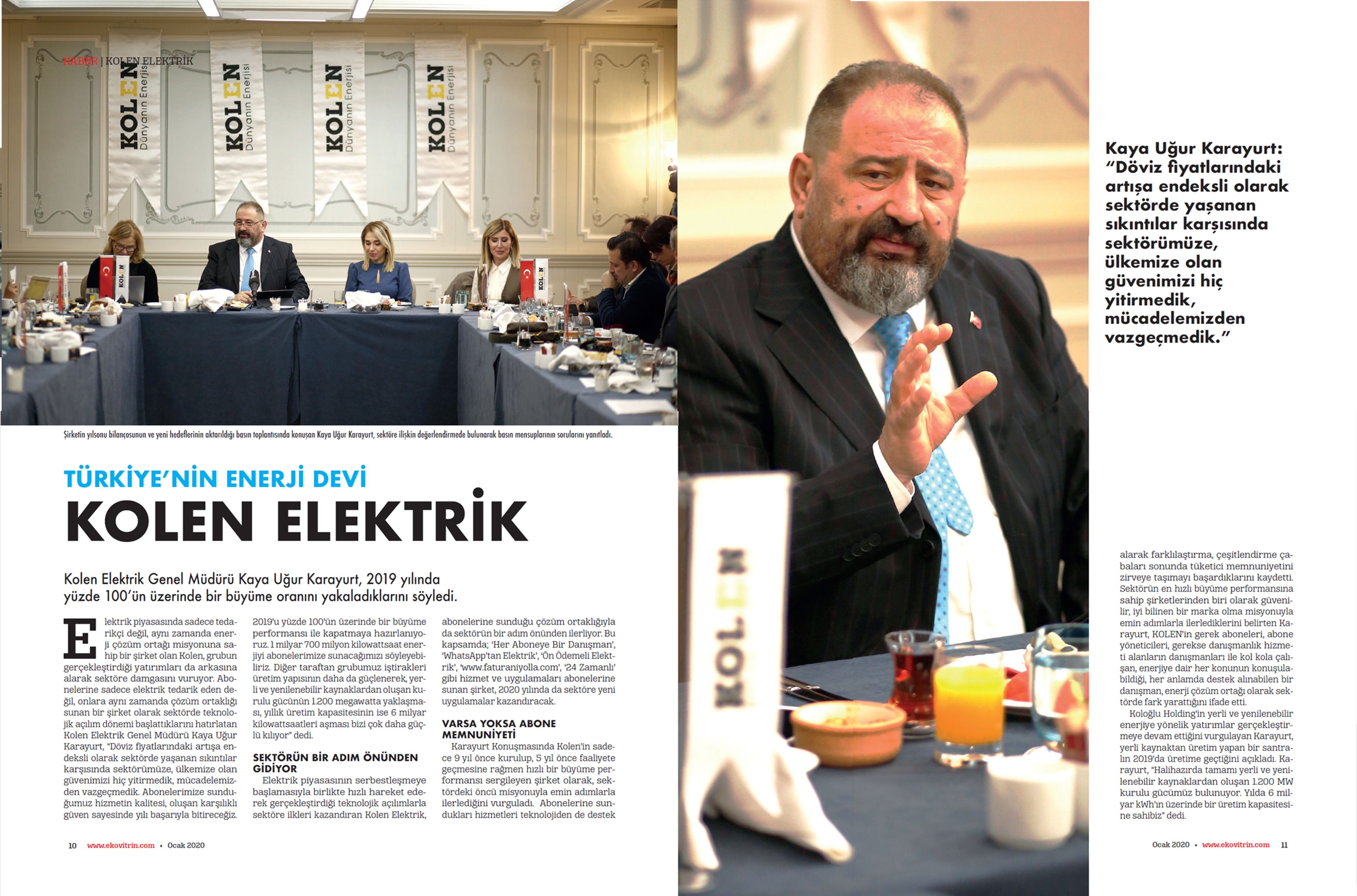Türkiye’nin Enerji Devi Kolen Elektrik [Ekovitrin Dergisi]